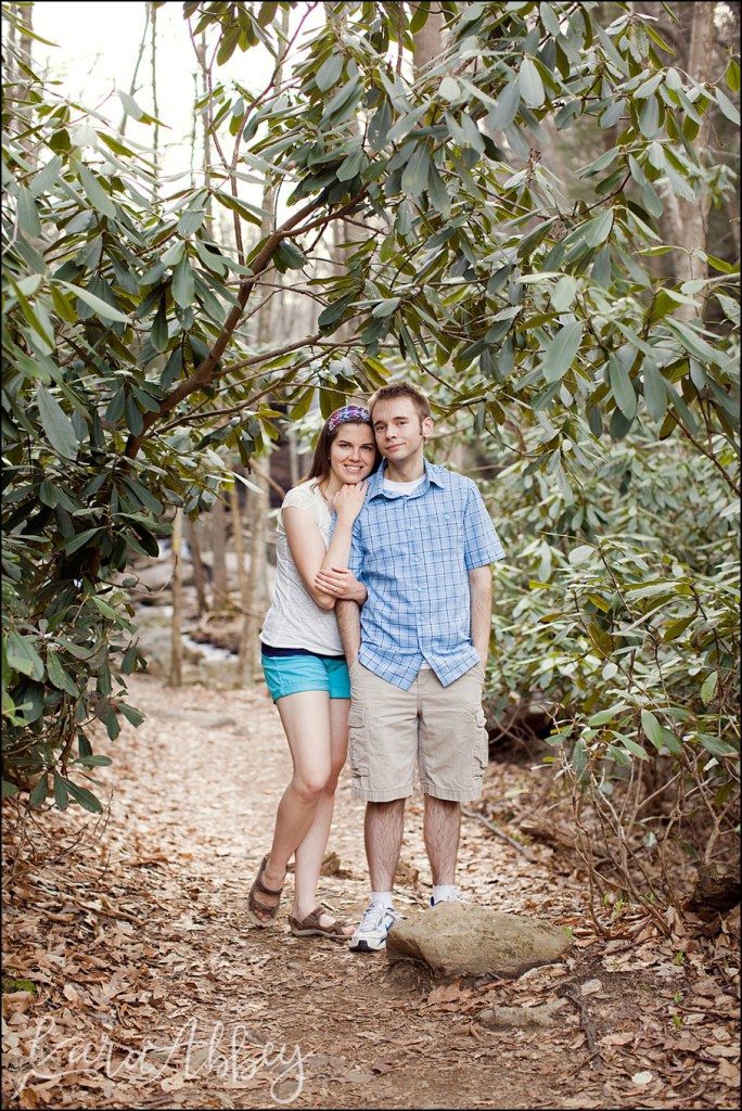 Ohiopyle, PA Happy Spring Engagement Photography