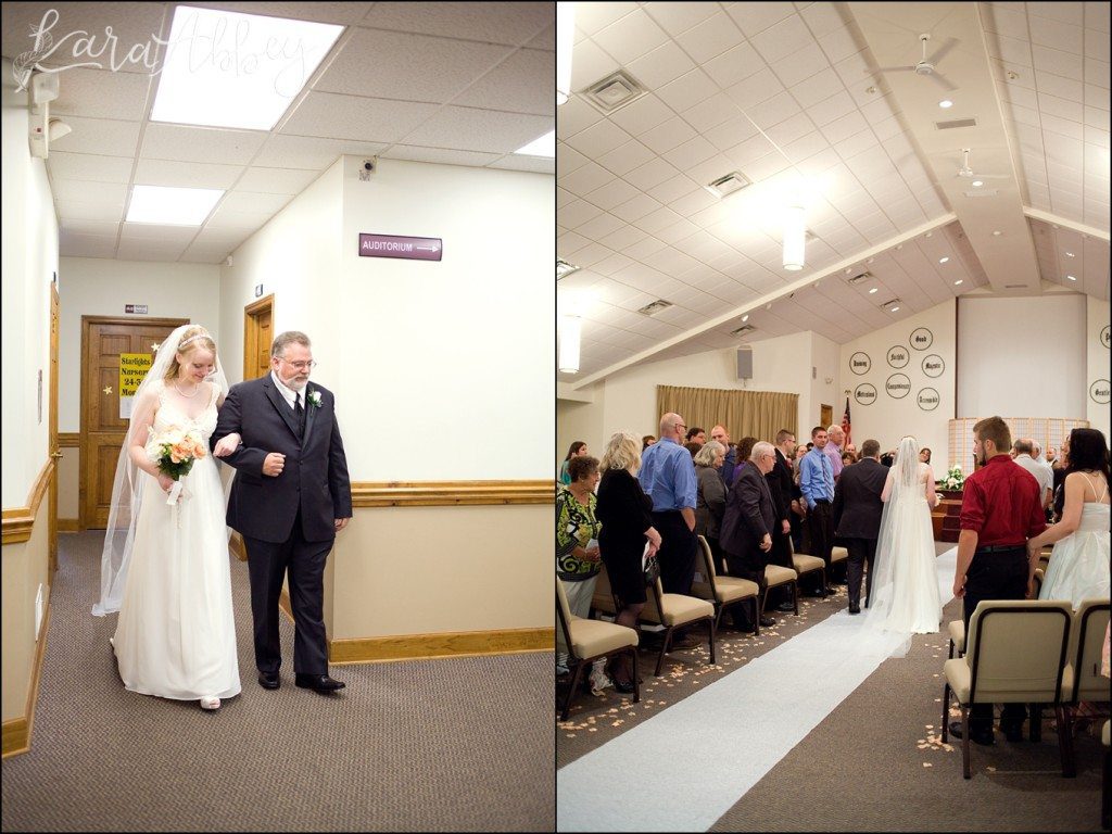 Summer Elegant Comfortable Wedding Ceremony at Norwin Christian Church by Kara Abbey Photography in Irwin, PA