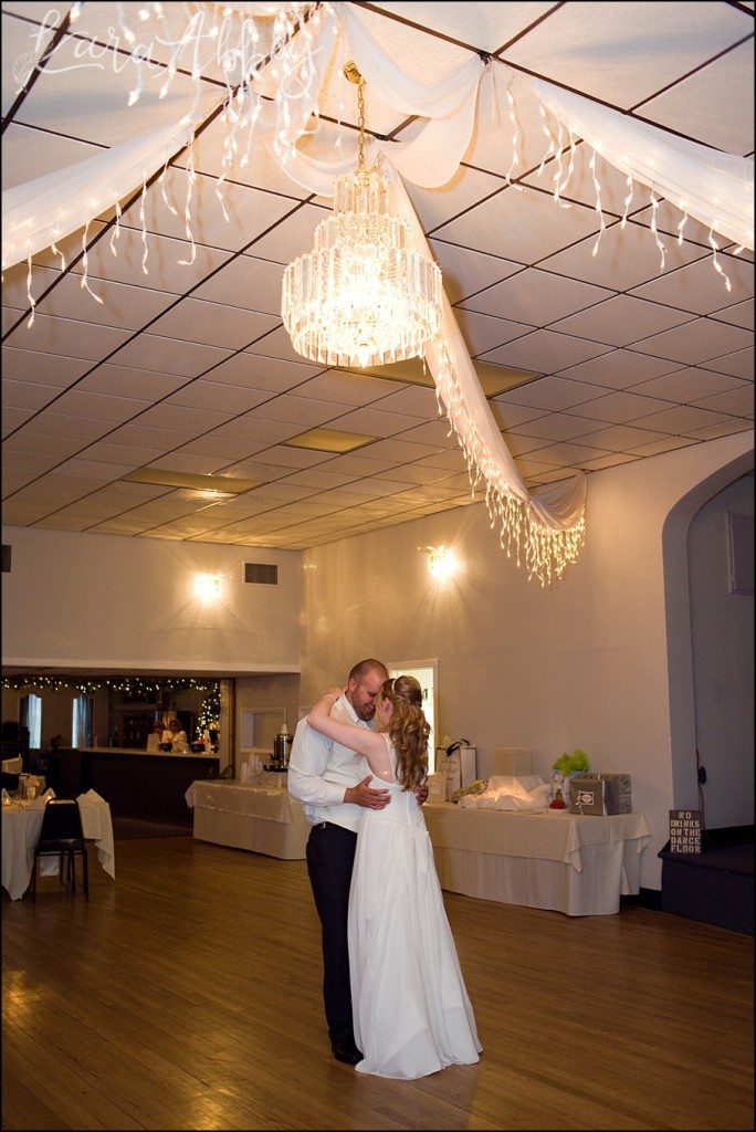 Summer Elegant Comfortable Wedding First Dance at the Crystal Ballroom in Herminie, PA by Kara Abbey Photography in Irwin, PA