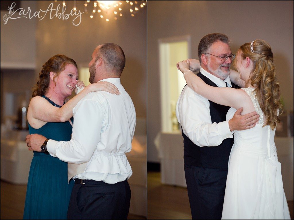 Summer Elegant Comfortable Wedding Parent Dances at the Crystal Ballroom in Herminie, PA by Kara Abbey Photography in Irwin, PA