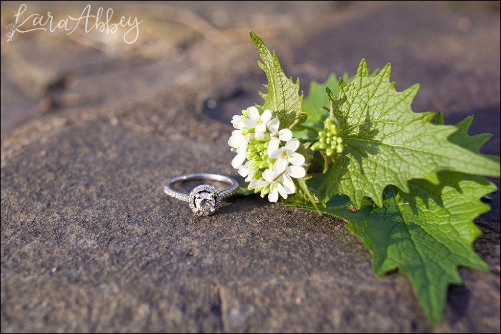 Spring Engagement Photography in Ithaca, NY Waterfall by Kara Abbey Photography