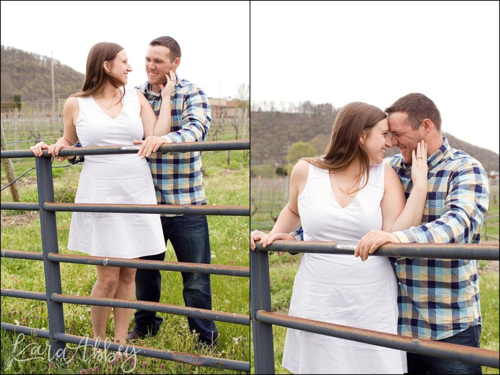Spring Engagement Session at Grovedale Winery in Wyalusing, PA by Kara Abby Photography in Irwin, PA