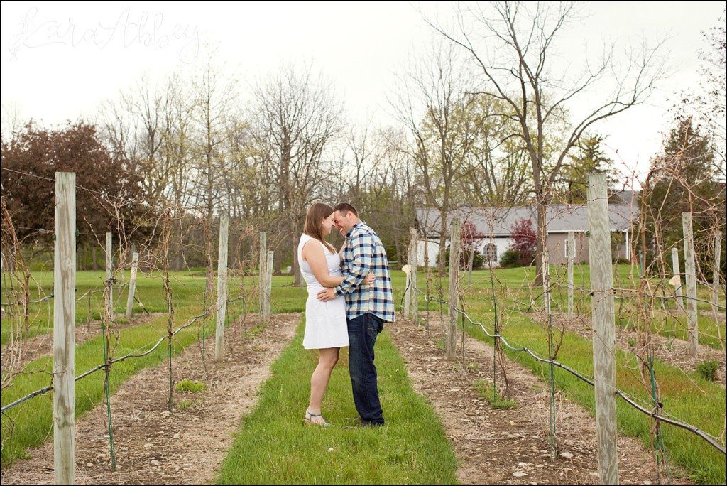 Spring Engagement Session at Grovedale Winery in Wyalusing, PA by Kara Abby Photography in Irwin, PA