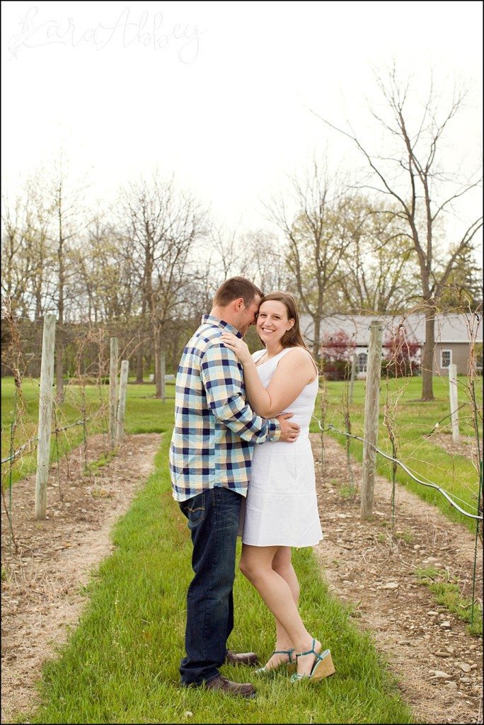 Spring Engagement Session at Grovedale Winery in Wyalusing, PA by Kara Abby Photography in Irwin, PA