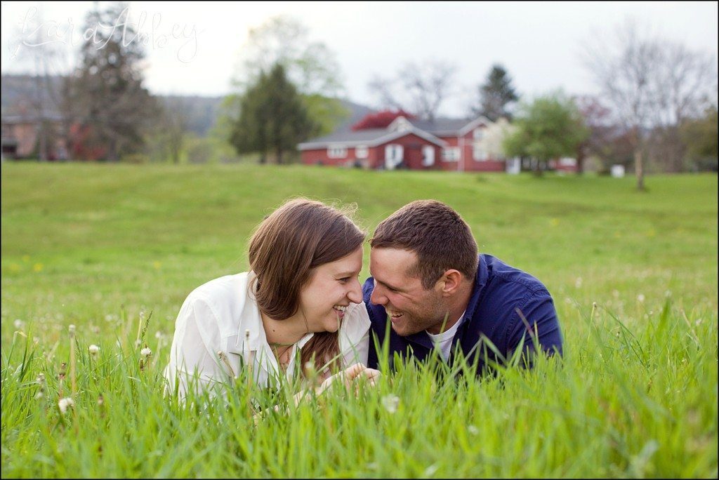 Spring Engagement Session at Grovedale Winery in Wyalusing, PA by Kara Abby Photography in Irwin, PA