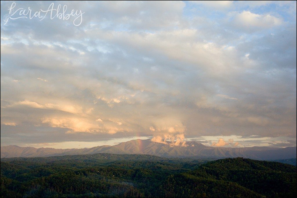 Spring Family Vacation to Dollywood in Pigeon Forge, TN - Rainbow in the Great Smokey Mountains