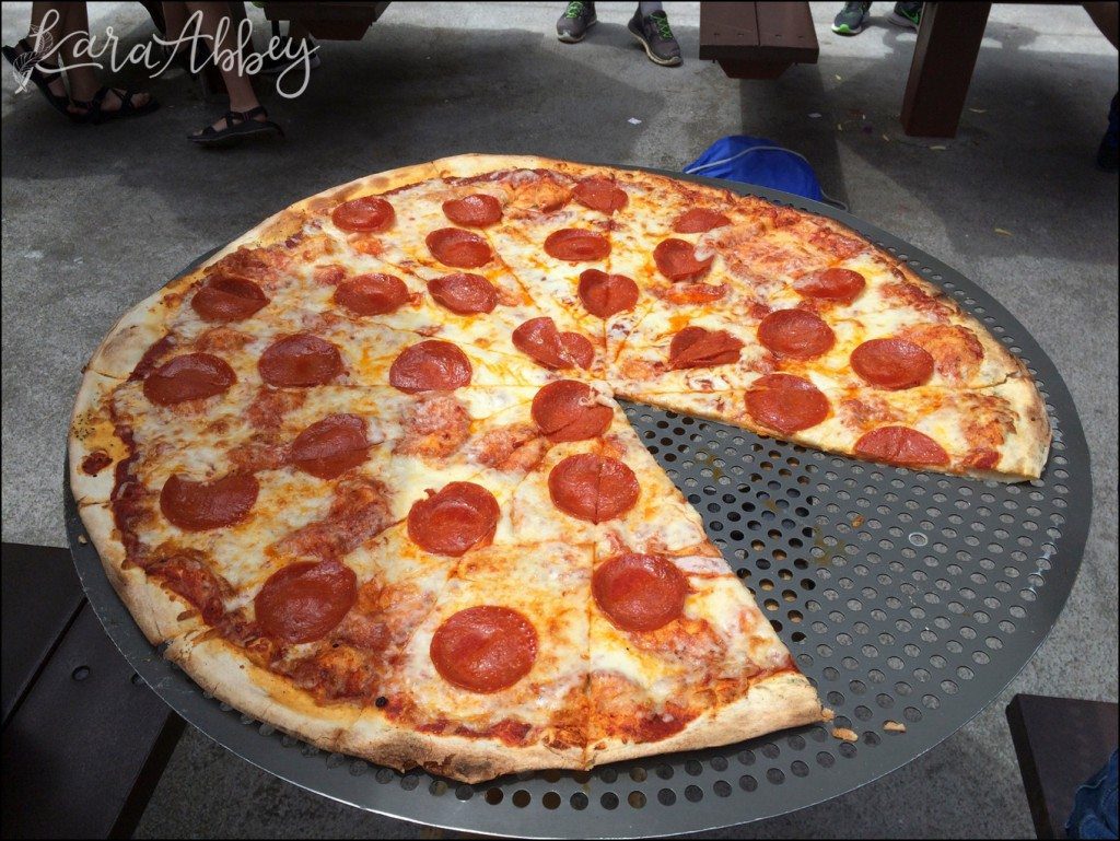 Spring Family Vacation to Dollywood in Pigeon Forge, TN - 30" Lumberjack Pizza