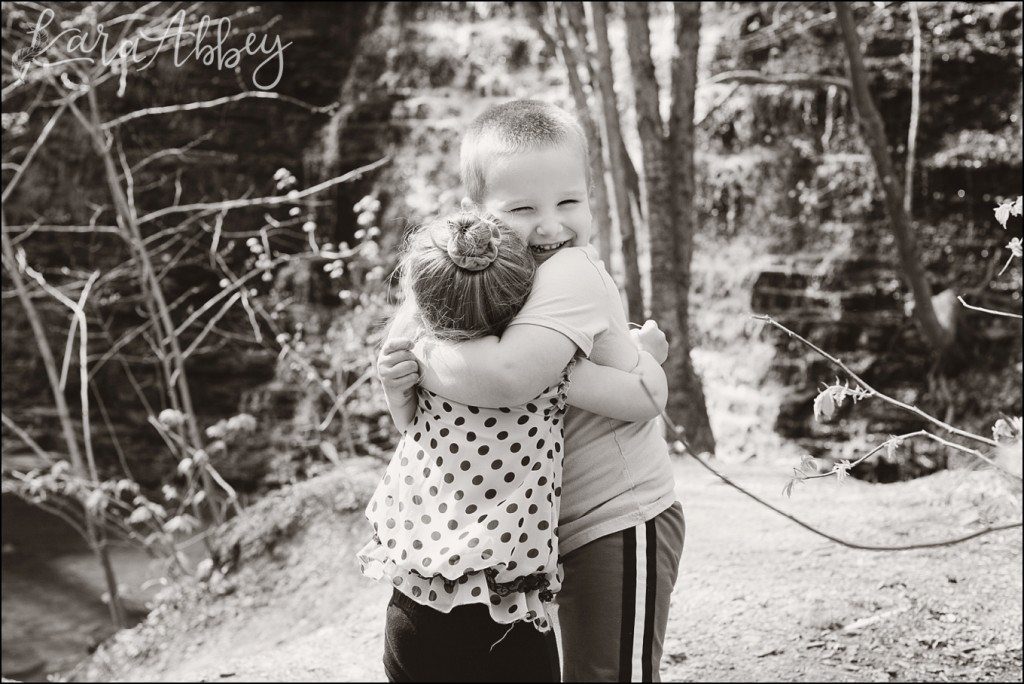 Spring Family Photography Brother & Sister Portraits at Waverly Glen, NY by Kara Abby Photography in Irwin, PA