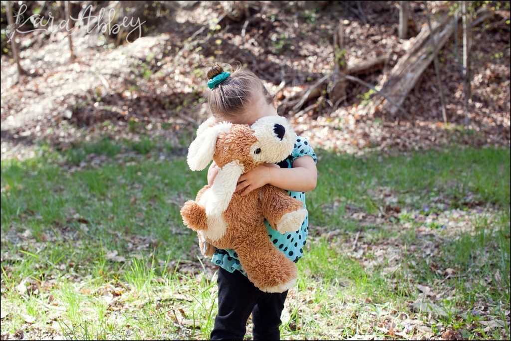 Spring Family Photography - A Little Girl and Her Puppy - at Waverly Glen, NY by Kara Abby Photography in Irwin, PA