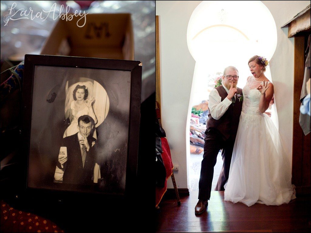 Summer Irish Bohemian Wedding at New Park in Ithaca, NY "Keyhole Picture" by Kara Abbey Photography in Irwin, PA 