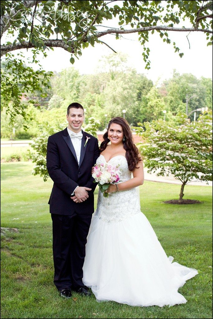 Elegant Romantic Wedding Portraits at University of Pittsburgh in Greensburg, PA by Kara Abbey Photography