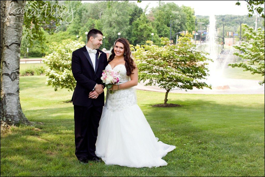 Elegant Romantic Wedding Portraits at University of Pittsburgh in Greensburg, PA by Kara Abbey Photography