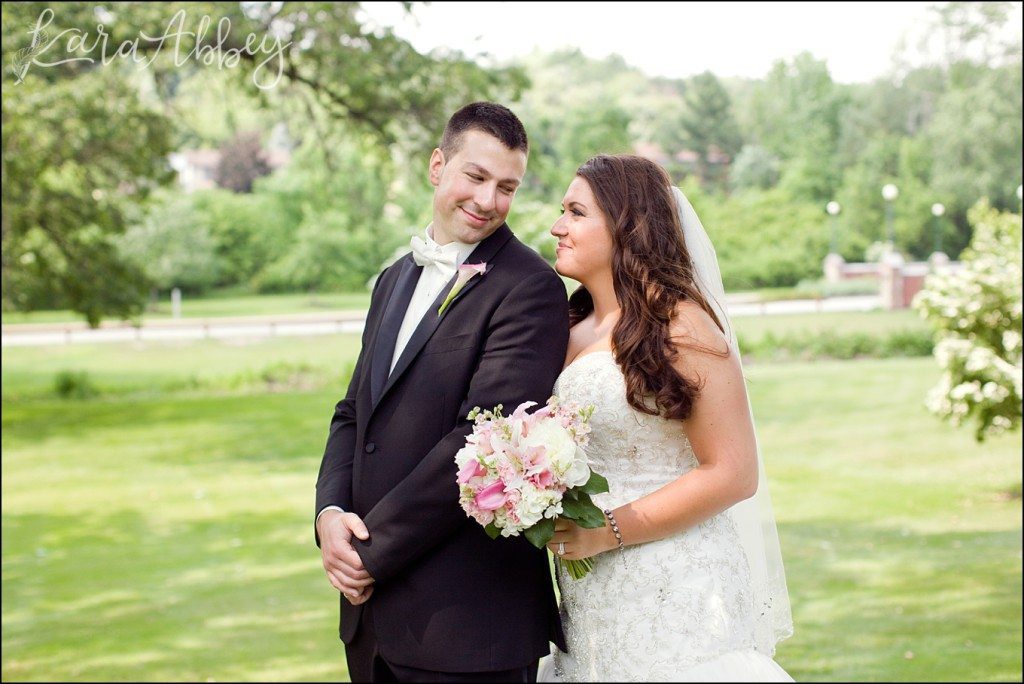 Elegant Romantic Wedding Portraits at University of Pittsburgh in Greensburg, PA by Kara Abbey Photography
