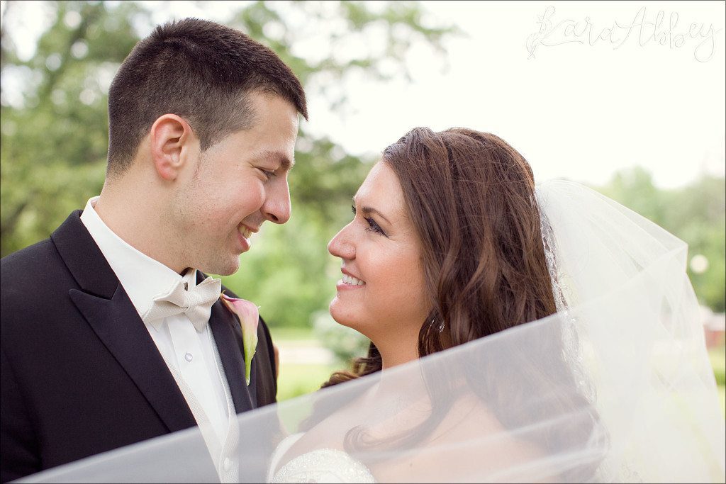 Elegant Romantic Wedding Portraits at University of Pittsburgh in Greensburg, PA by Kara Abbey Photography