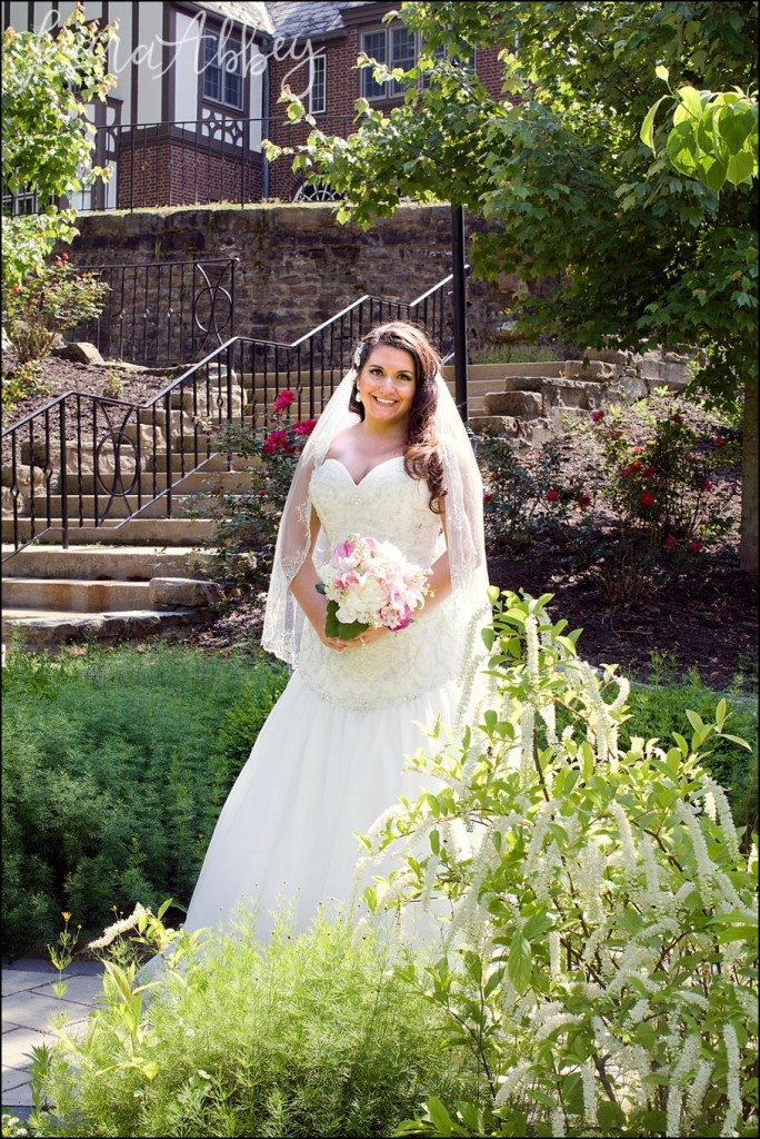 Elegant Romantic Wedding Portraits at University of Pittsburgh in Greensburg, PA by Kara Abbey Photography