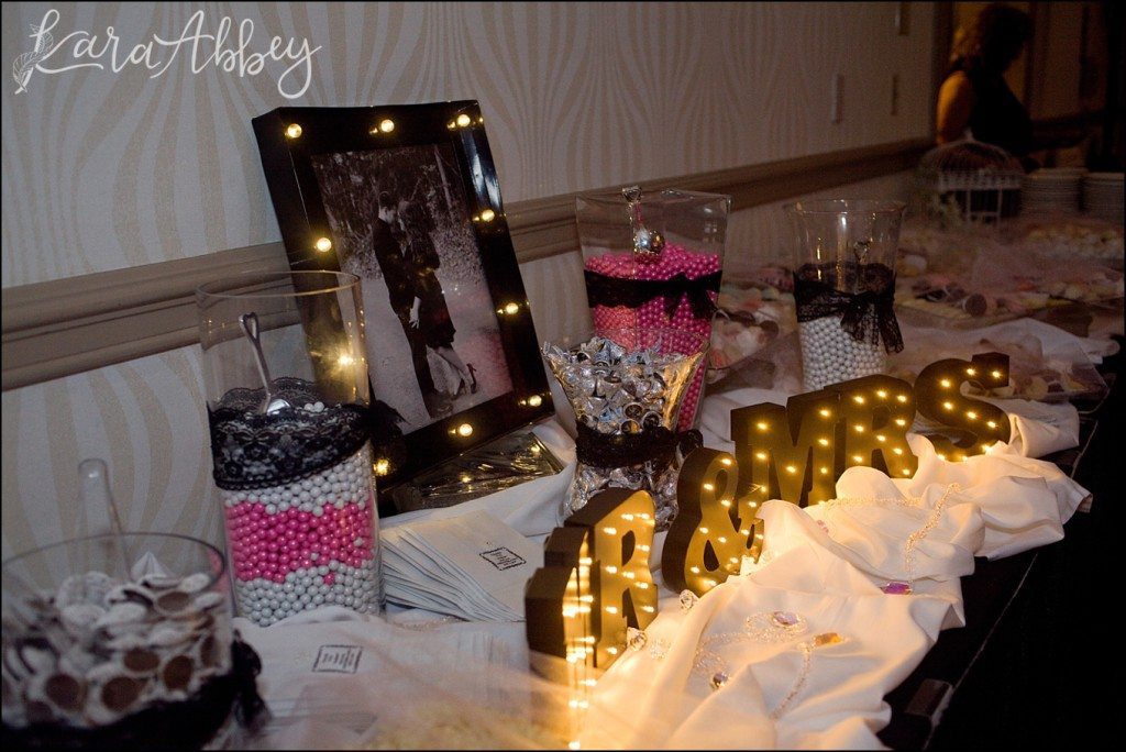 Elegant Romantic Wedding Reception at the DoubleTree in Monroeville, PA by Kara Abbey Photography