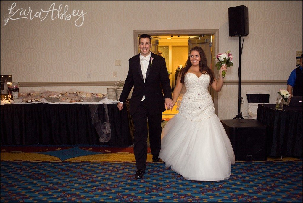 Elegant Romantic Wedding Reception at the DoubleTree in Monroeville, PA by Kara Abbey Photography