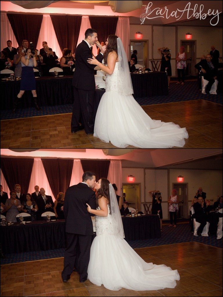 Elegant Romantic Wedding Reception at the DoubleTree in Monroeville, PA by Kara Abbey Photography