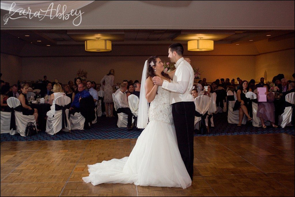 Elegant Romantic Wedding Reception at the DoubleTree in Monroeville, PA by Kara Abbey Photography