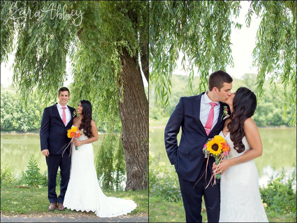 Rustic Chic Columbian Summer Wedding Portraits along the Merrill Parkway in Towanda, PA by Kara Abbey Photography in Irwin, PA