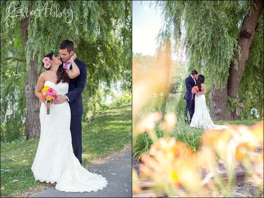 Rustic Eclectic Columbian Summer Wedding Portraits along the Merrill Parkway in Towanda, PA by Kara Abbey Photography in Irwin, PA