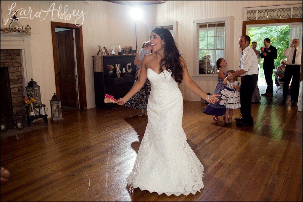 Rustic Eclectic Columbian Summer Wedding Reception at the Shoresbrook Inn in Towanda, PA by Kara Abbey Photography in Irwin, PA