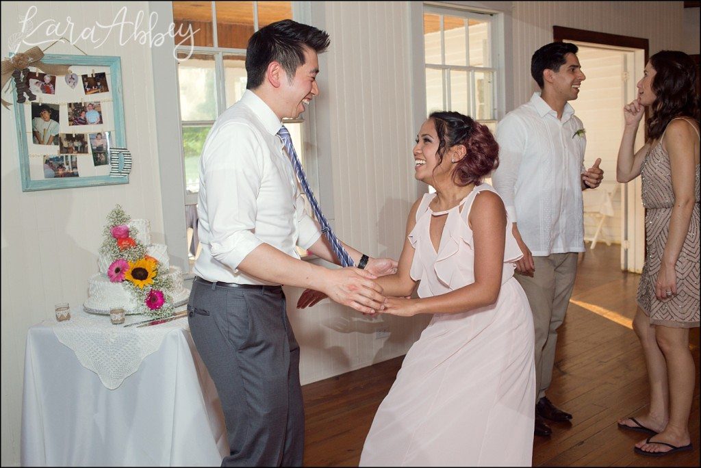 Rustic Eclectic Columbian Summer Wedding Reception at the Shoresbrook Inn in Towanda, PA by Kara Abbey Photography in Irwin, PA