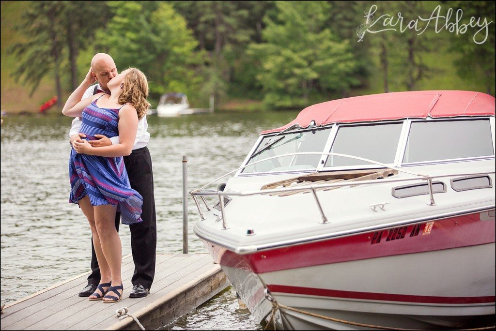 Deep Creek Lake, MD Fun Couple Portraits & Summer Engagement Photos by Kara Abbey Photography in Irwin, PA