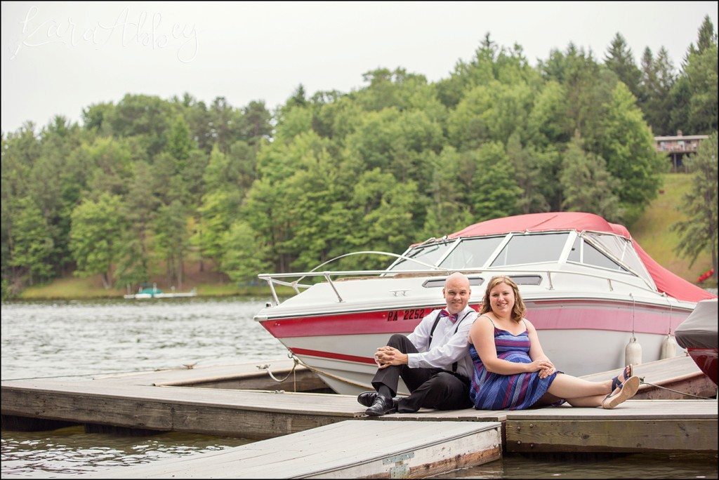 Deep Creek Lake, MD Fun Couple Portraits & Summer Engagement Photos by Kara Abbey Photography in Irwin, PA
