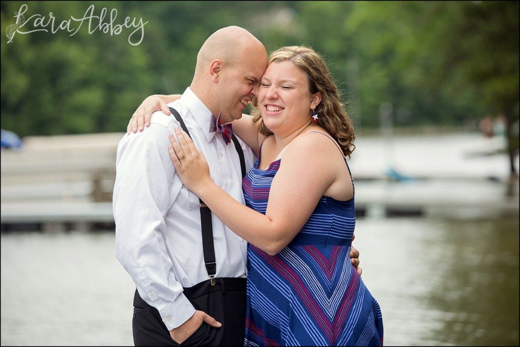 Deep Creek Lake, MD Fun Couple Portraits & Summer Engagement Photos by Kara Abbey Photography in Irwin, PA