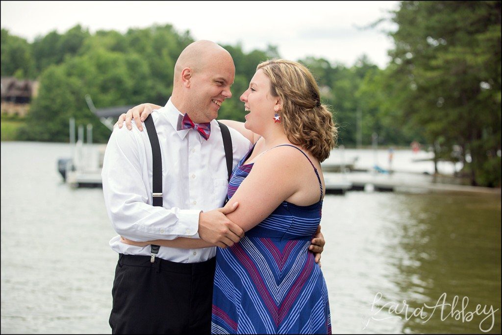 Deep Creek Lake, MD Fun Couple Portraits & Summer Engagement Photos by Kara Abbey Photography in Irwin, PA