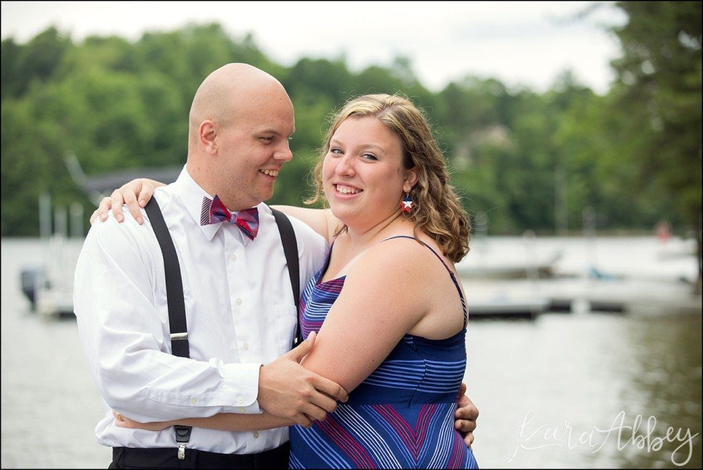 Deep Creek Lake, MD Fun Couple Portraits & Summer Engagement Photos by Kara Abbey Photography in Irwin, PA