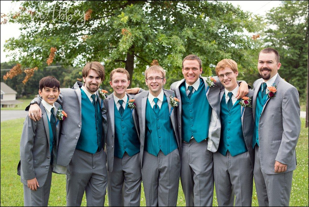 Mt. Pleasant, PA Summer Teal & Orange Fun Wedding by Kara Abbey Photography in Irwin, PA
