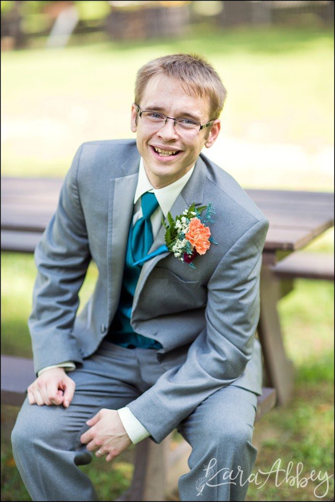 Mt. Pleasant, PA Summer Teal & Orange Fun Wedding by Kara Abbey Photography in Irwin, PA