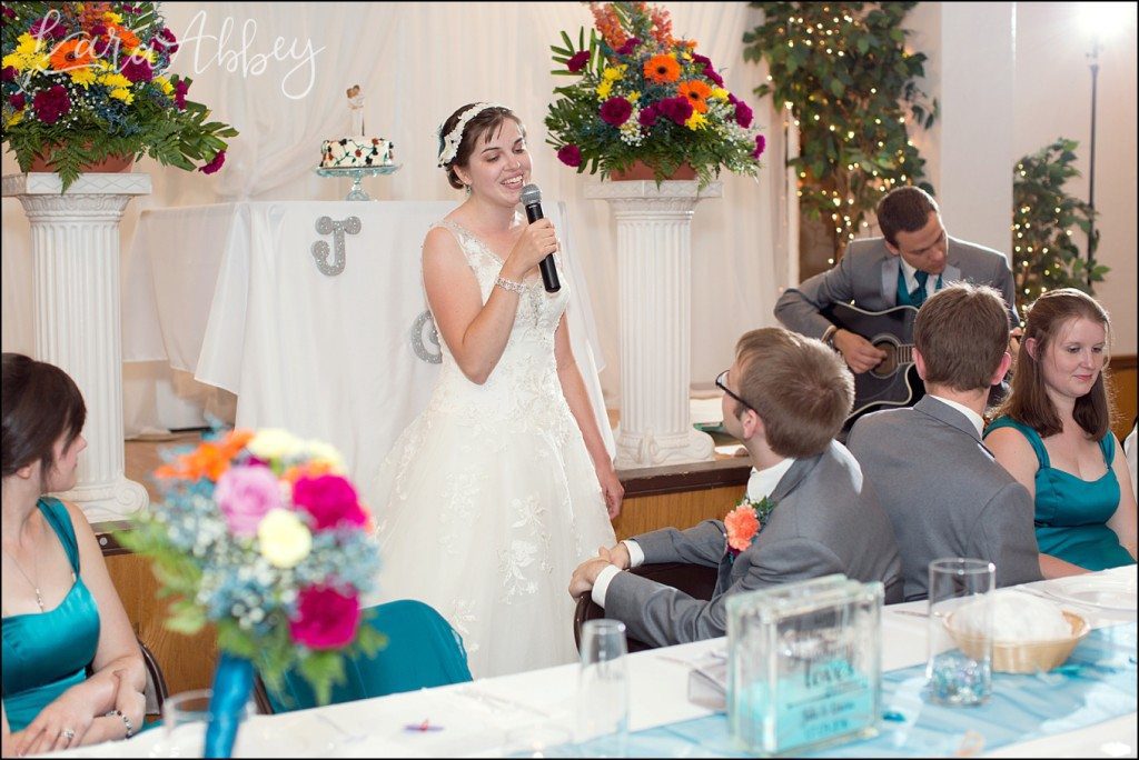 Mt. Pleasant, PA Summer Teal & Orange Fun Wedding by Kara Abbey Photography in Irwin, PA