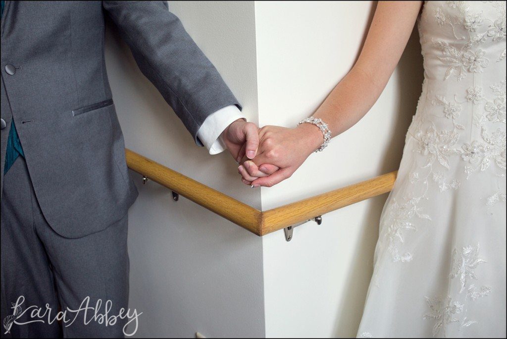 Mt. Pleasant, PA Summer Teal & Orange Fun Wedding by Kara Abbey Photography in Irwin, PA Prayer