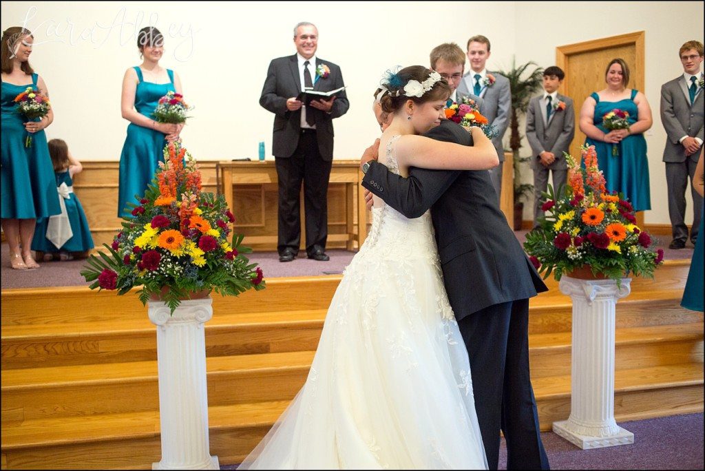 Mt. Pleasant, PA Summer Teal & Orange Fun Wedding by Kara Abbey Photography in Irwin, PA
