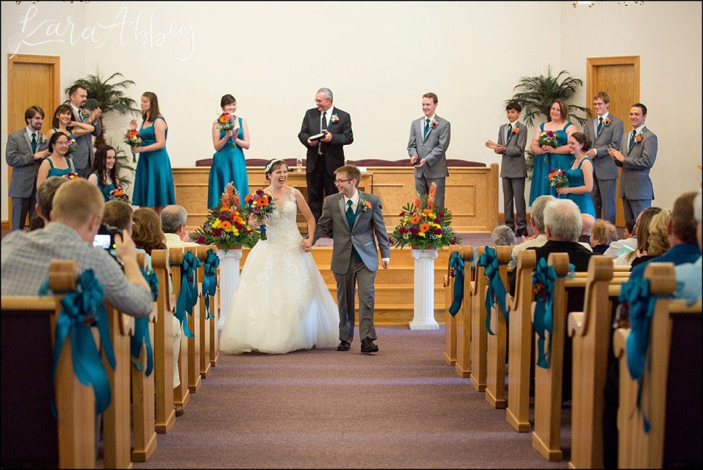 Mt. Pleasant, PA Summer Teal & Orange Fun Wedding by Kara Abbey Photography in Irwin, PA