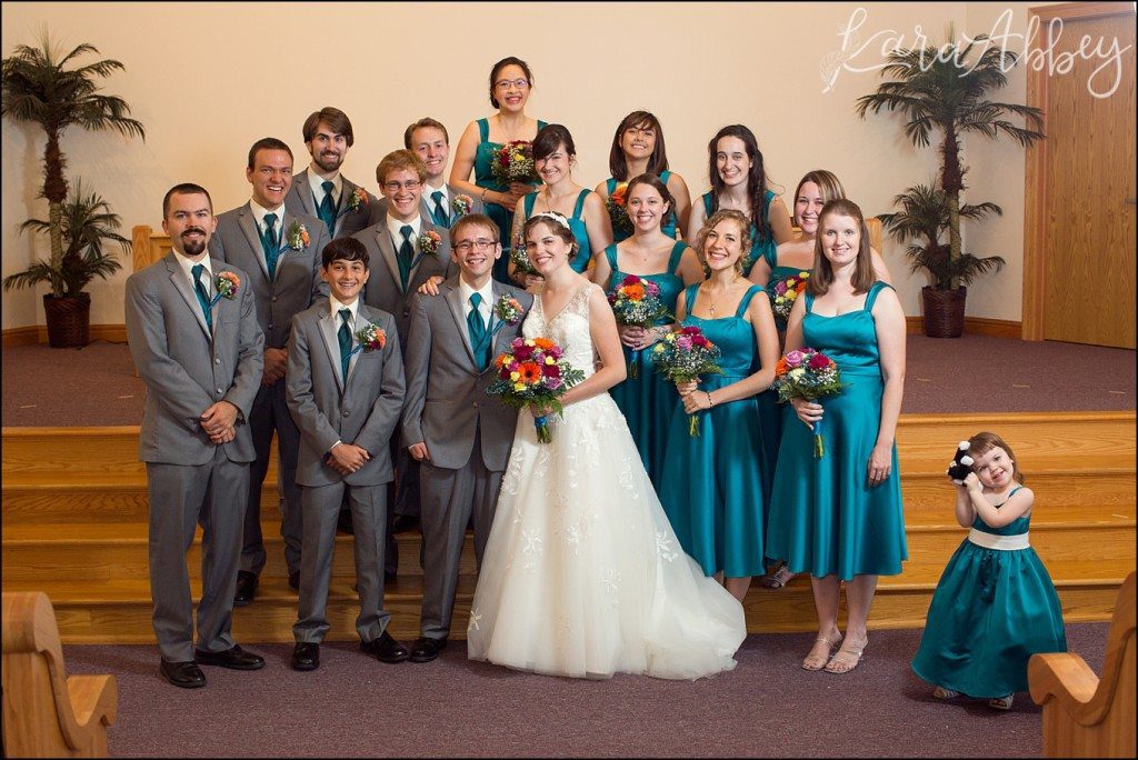 Mt. Pleasant, PA Summer Teal & Orange Fun Wedding by Kara Abbey Photography in Irwin, PA