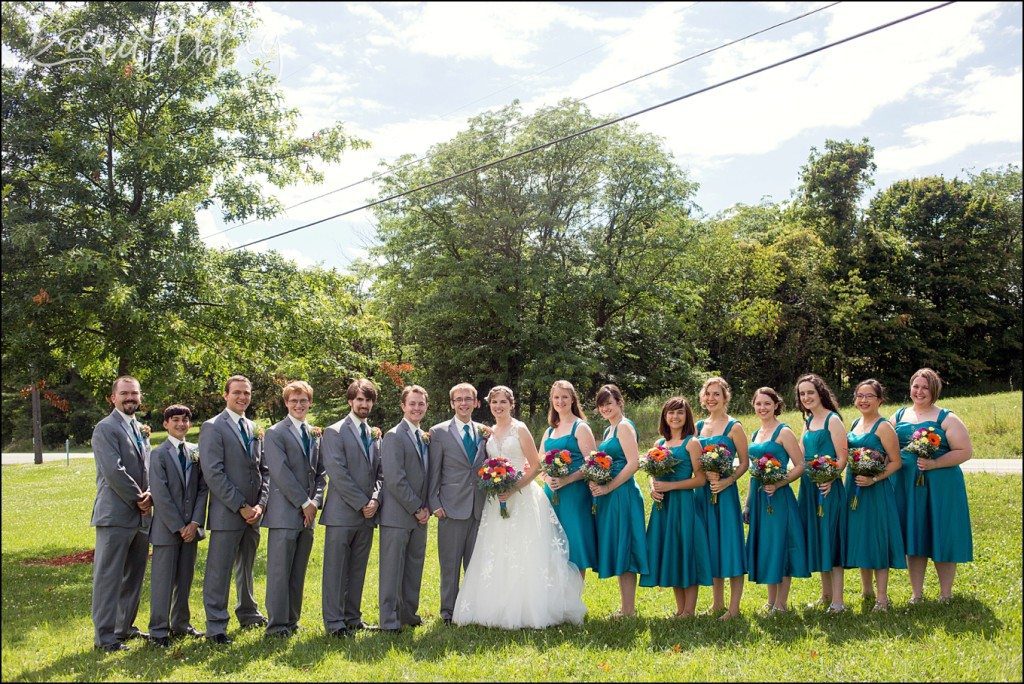 Mt. Pleasant, PA Summer Teal & Orange Fun Wedding by Kara Abbey Photography in Irwin, PA