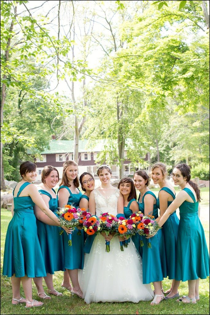 Mt. Pleasant, PA Summer Teal & Orange Fun Wedding by Kara Abbey Photography in Irwin, PA