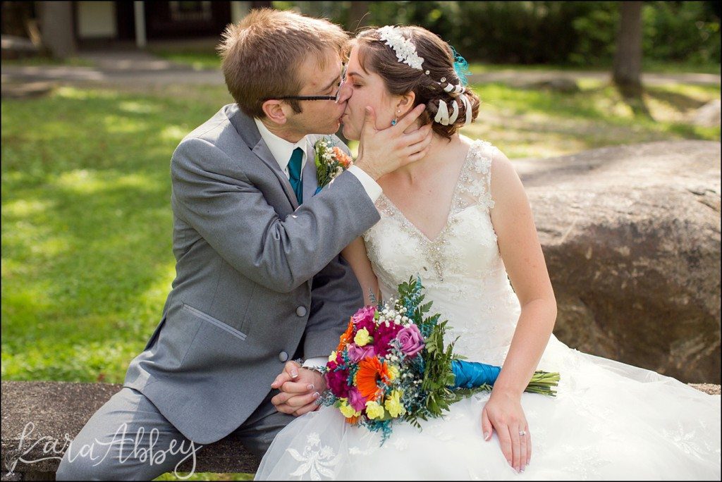 Mt. Pleasant, PA Summer Teal & Orange Fun Wedding by Kara Abbey Photography in Irwin, PA