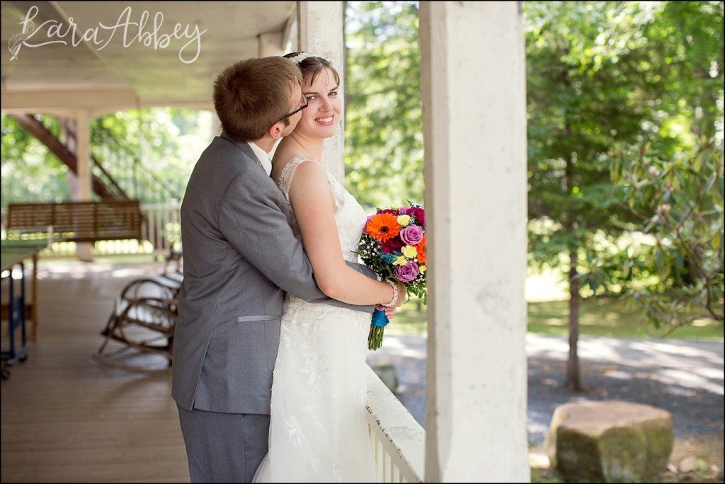 Mt. Pleasant, PA Summer Teal & Orange Fun Wedding by Kara Abbey Photography in Irwin, PA