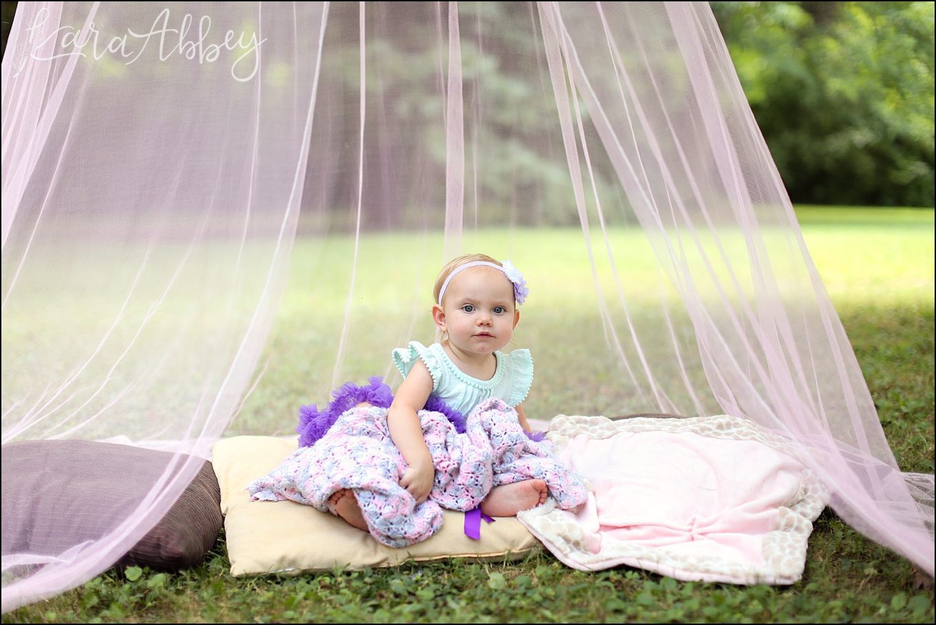 Braelynn's whimsical summer 18 month portraits by Kara Abbey Photography in Irwin, PA