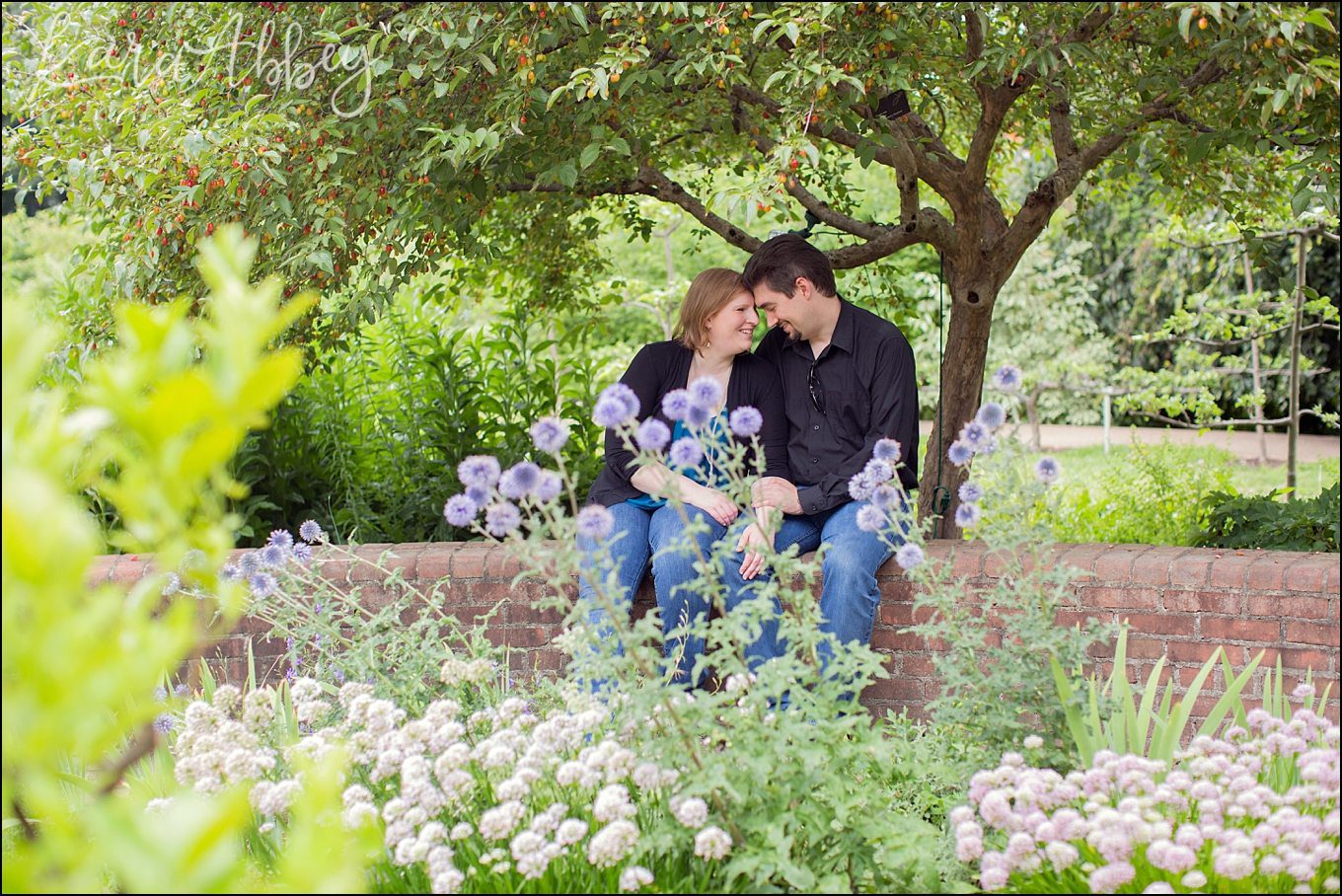 Relaxed Summer Engagement Session at Phipps Conservatory, the Outdoor Gardens, in Pittsburgh PA by Kara Abbey Photography in Irwin, PA