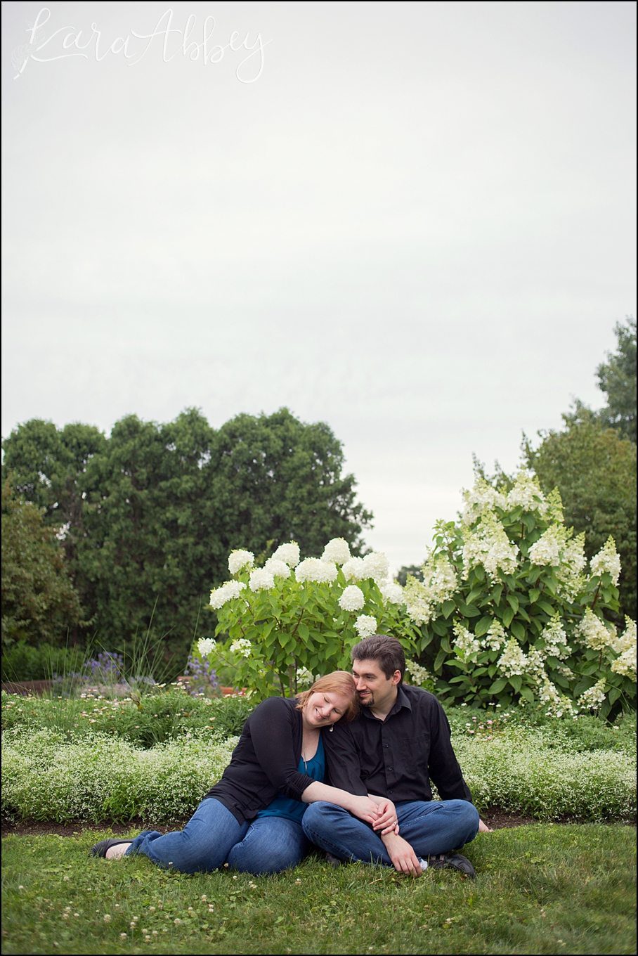 Relaxed Summer Engagement Session at Phipps Conservatory, the Outdoor Gardens, in Pittsburgh PA by Kara Abbey Photography in Irwin, PA