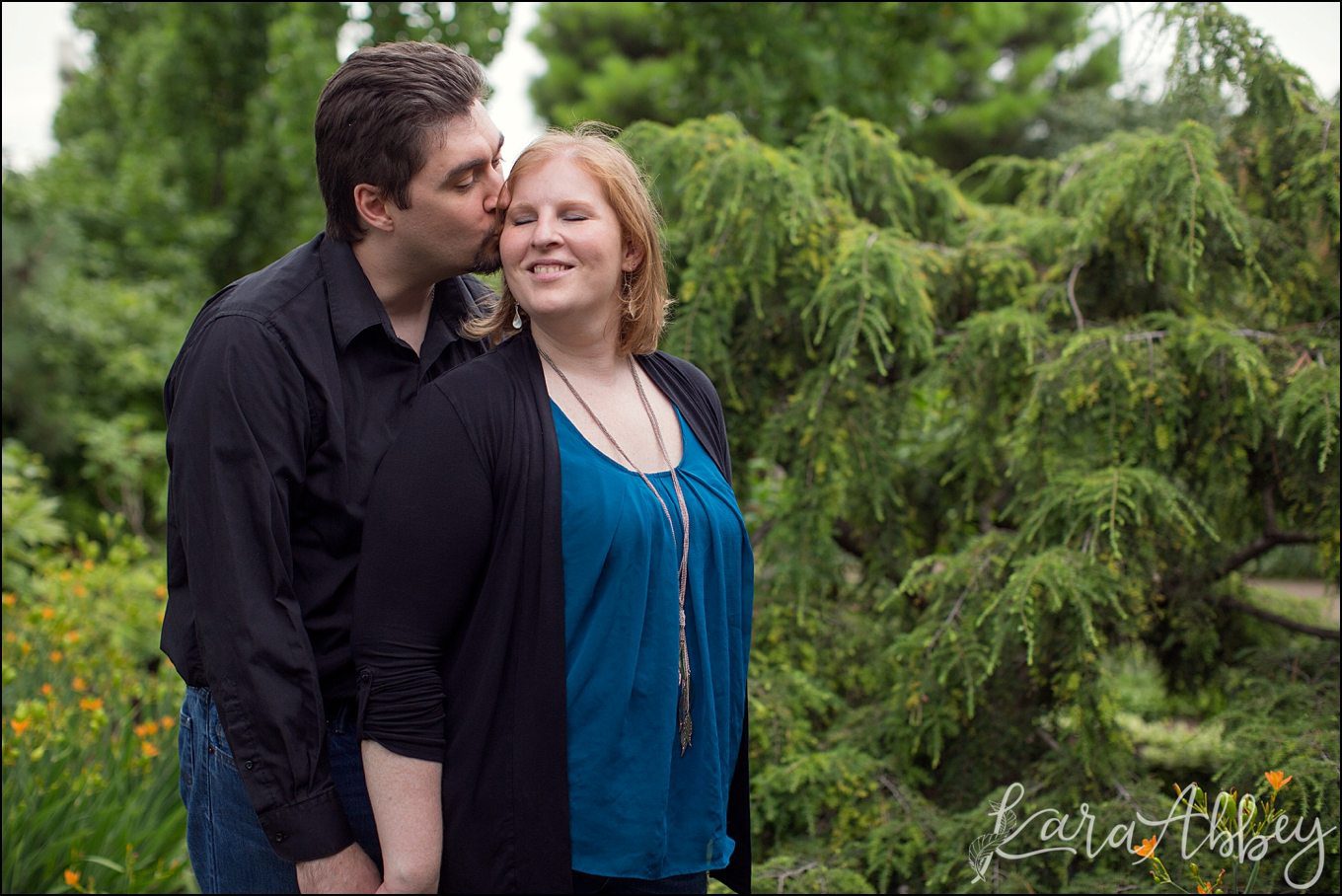 Relaxed Summer Engagement Session at Phipps Conservatory, the Outdoor Gardens, in Pittsburgh PA by Kara Abbey Photography in Irwin, PA