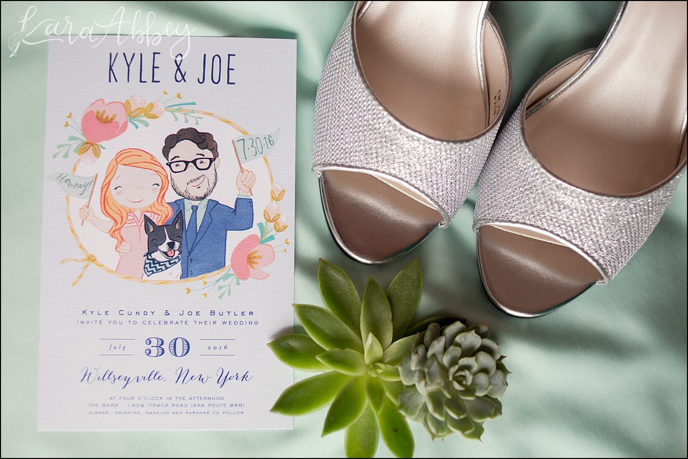 Rustic Pastel Rainy Summer Wedding at the Barn at Willseyville in Ithaca, NY by Kara Abbey Photography in Irwin, PA