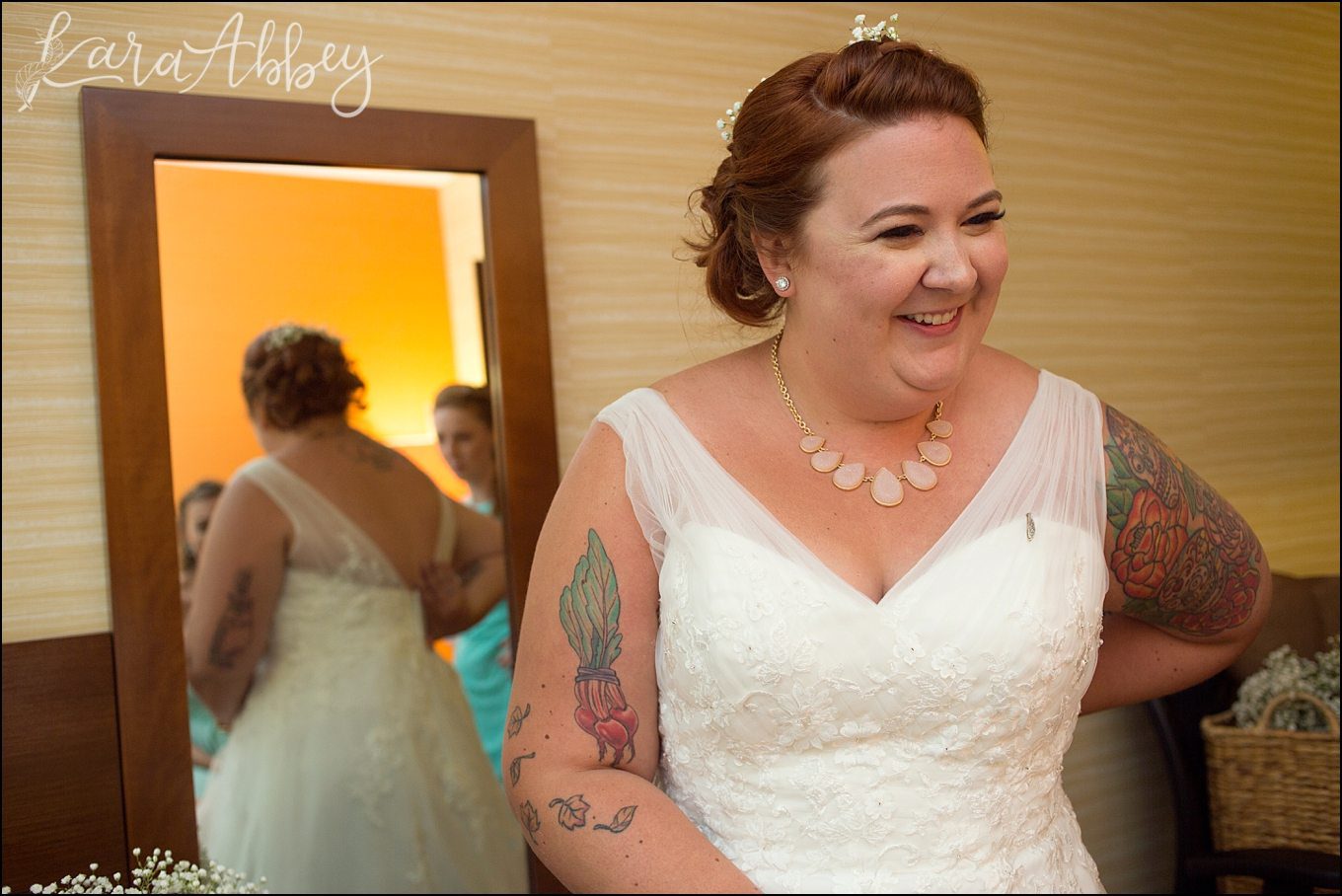 Rustic Pastel Rainy Summer Wedding at the Barn at Willseyville in Ithaca, NY by Kara Abbey Photography in Irwin, PA