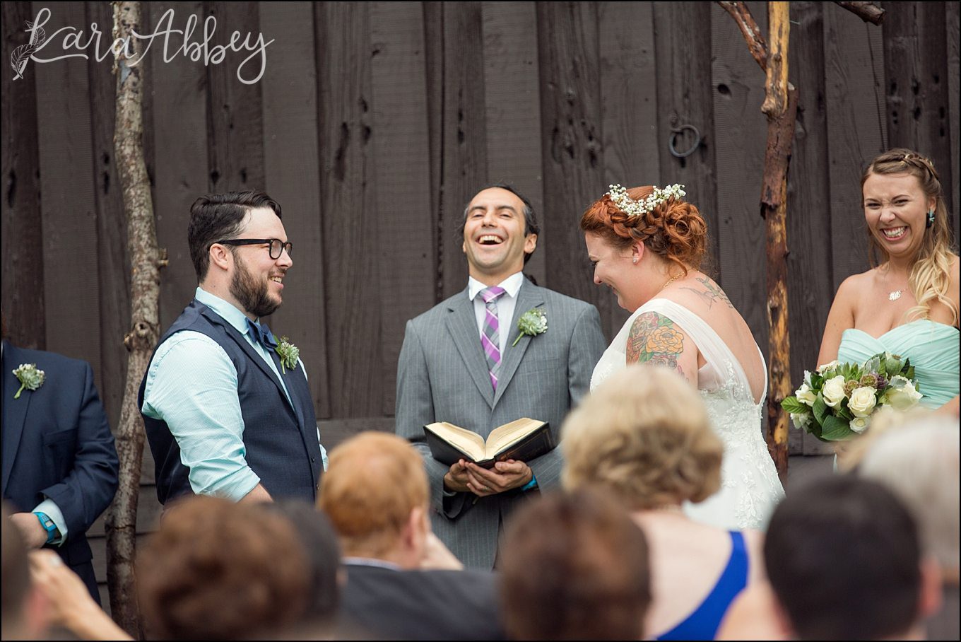 Rustic Pastel Rainy Summer Wedding at the Barn at Willseyville in Ithaca, NY by Kara Abbey Photography in Irwin, PA